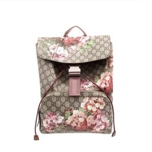 Floral Beige Backpack